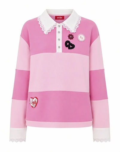 Cras - Sadiegocras Polo - Pink Stripe 